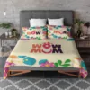 YaYa cafe Mom Designer Printed Double Bedsheet with 2 Pillow Covers - Multi