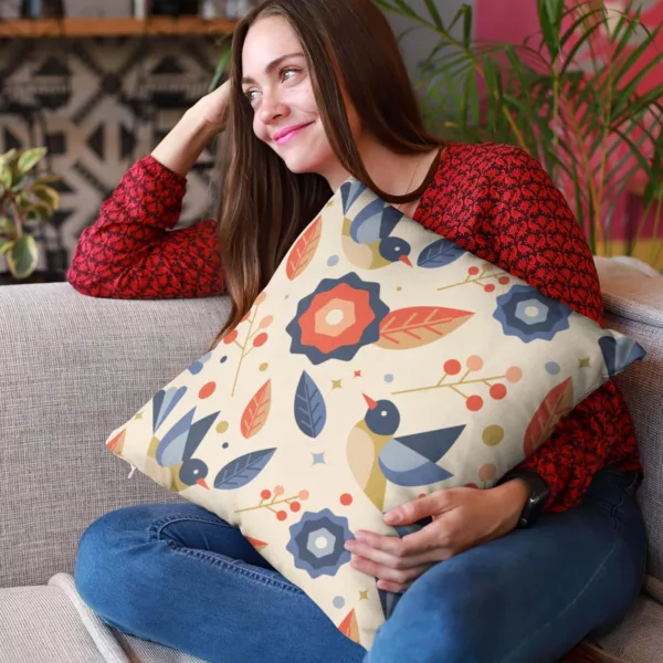 TheYaYaCafe Canvas Cotton 180 TC Cushion Cover, 12 x 12 Inch, Multicolour