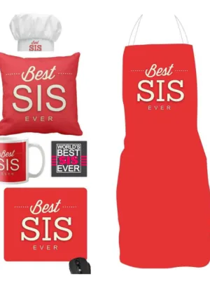 Best Sis Ever Gift Hamper Set of 3 - Mug, Cushion Cover, Coaster