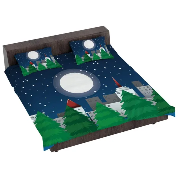 Christmas Moon Christmas Bedsheet