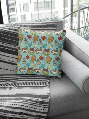 Christmas Festive Pattern Cushion