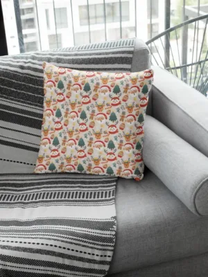Unique Pattern Christmas Cushion Cover