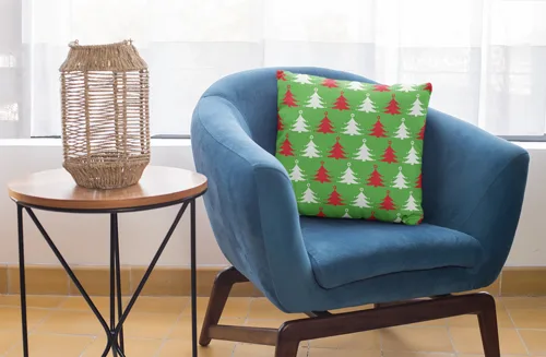 Christmas Tree Pattern Cushion Cover