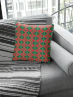 Diamond Pattern Christmas Cushion