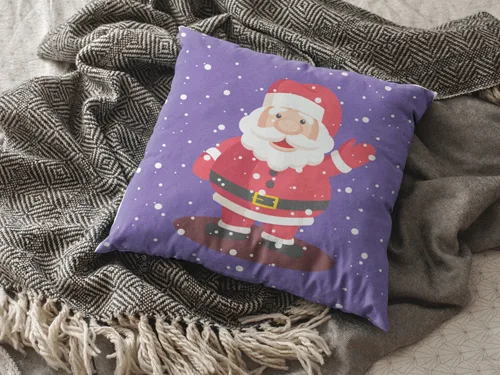 Santa Clause Design Christmas Cushion Cover