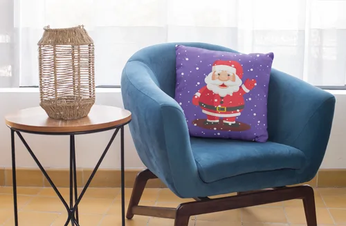 Santa Clause Design Christmas Cushion Cover