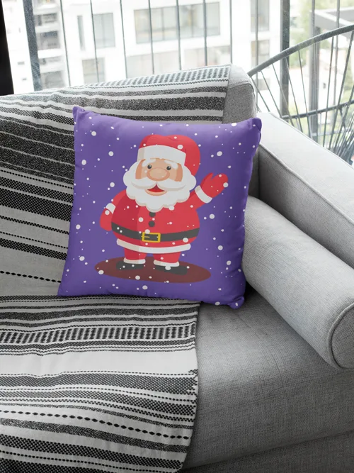 Santa Clause Design Christmas Cushion Cover