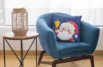 Cute Santa Design Christmas Cushion