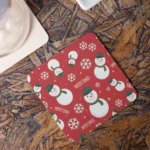 Snowman Socks Acrylic Printed Table Coasters