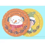 Snowman Acrylic Tea Coasters