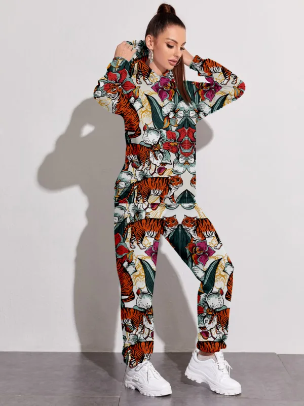 Tiger Tribe All Over Printed Winter Co-ord Set