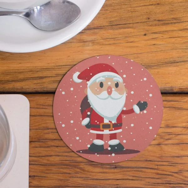 Elegant Christmas Acrylic Tea Coasters