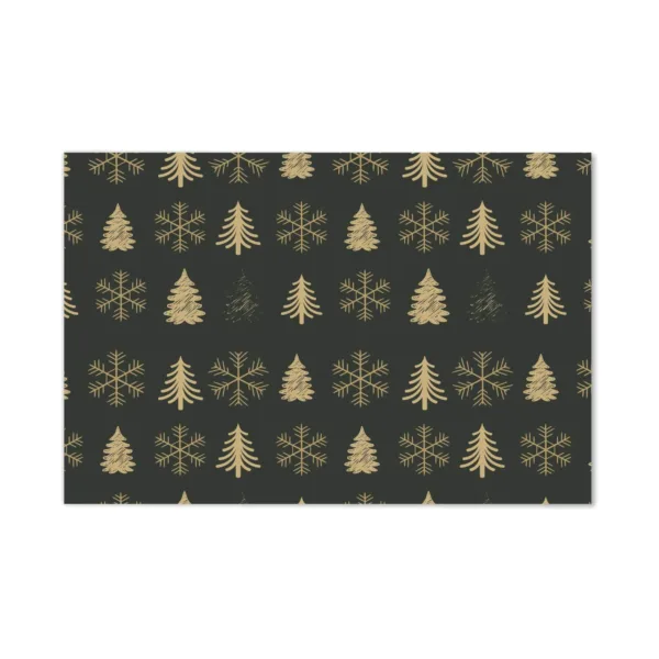 Xmas Tree Snowflake Table Mats and Runner