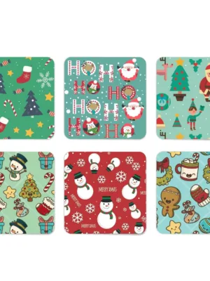 Ho Ho Ho Santa Acrylic Tea Coasters