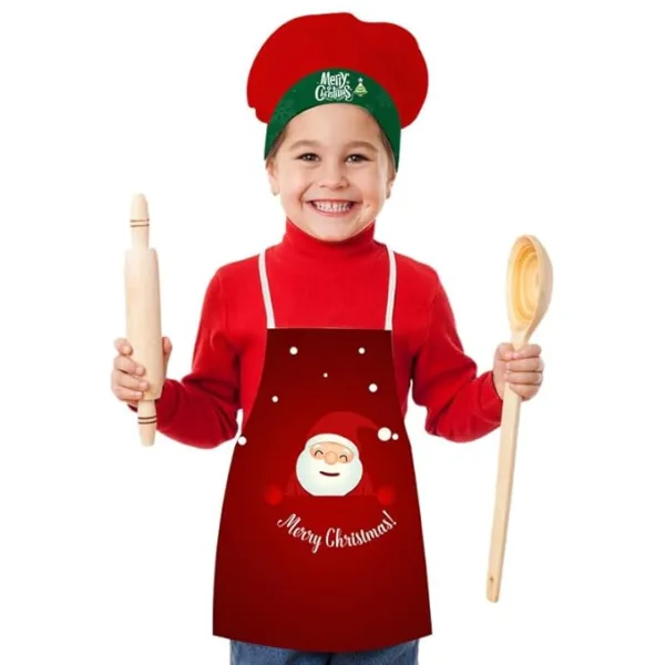 Santa Christmas Kids  Apron