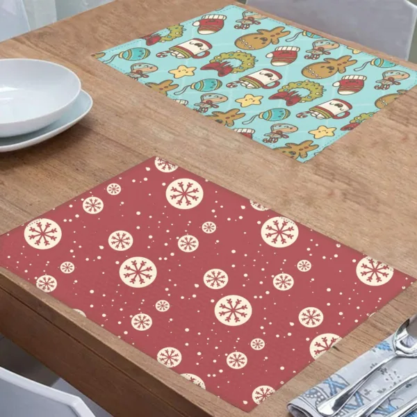 Xmas Tree Socks  Christmas Table Mats