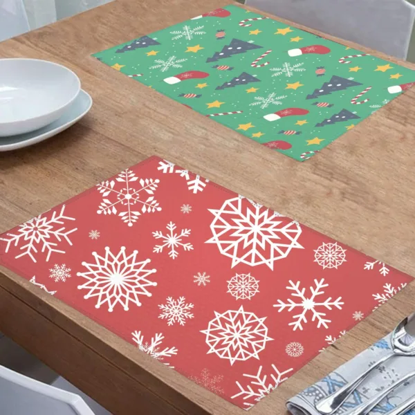 Xmas Tree Socks  Christmas Table Mats