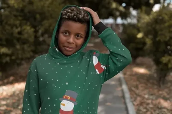 Green - Snowman Christmas Hoodie