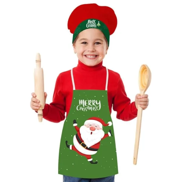 Cute Santa Christmas Kids Apron