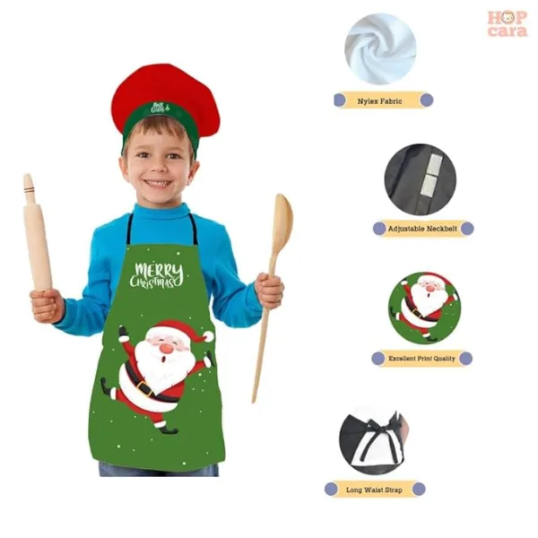 Cute Santa Christmas Kids Apron