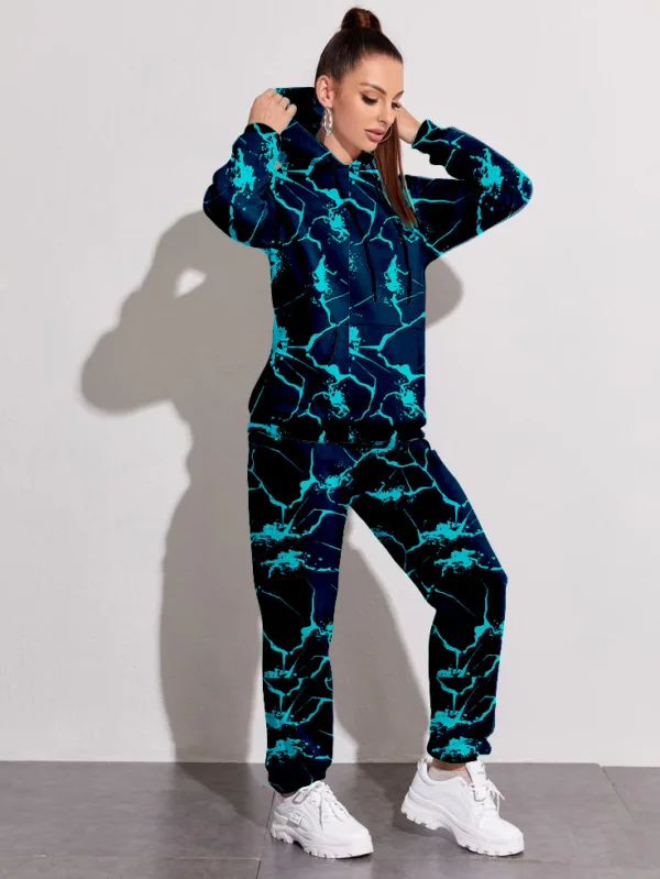 Thunder Web All Over Printed Winter Co-ord Set