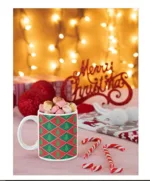 Wonder Xmas Tree Christmas Coffee Mug With Coaster