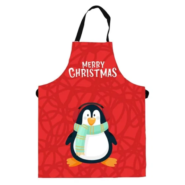 Penguin Merry Christmas Kids Apron