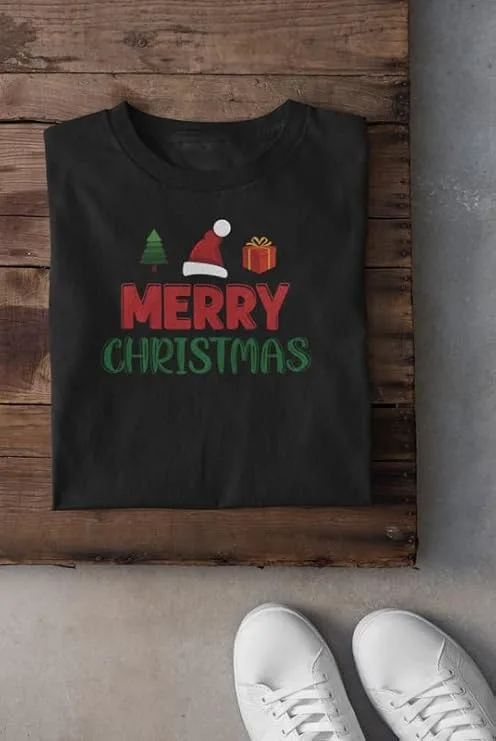 Merry Christmas Printed T-Shirt for Women