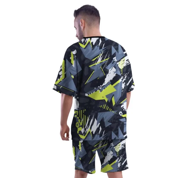 Neon pop All Over Printed Co-ord Set of Men