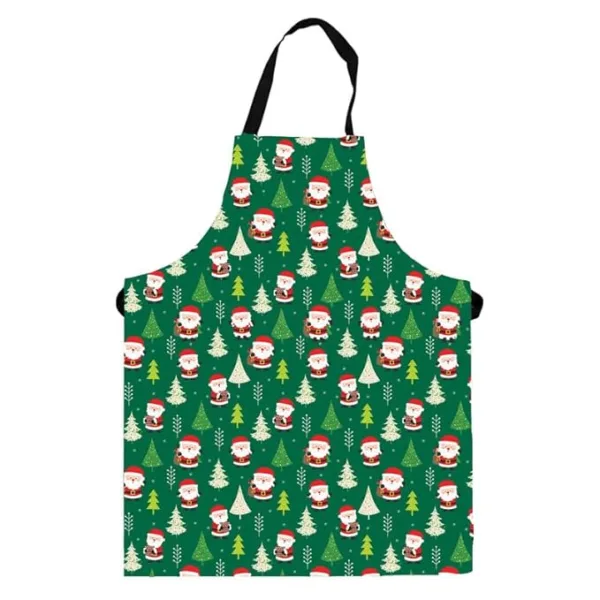 Santa Clause and X mas tree Christmas Kids Apron