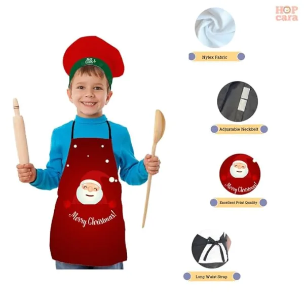 Santa Christmas Kids  Apron