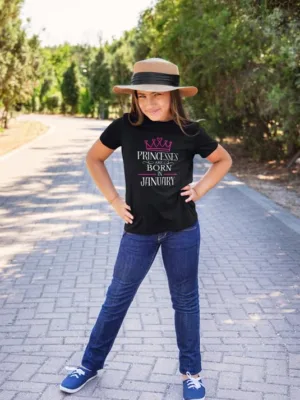 Princesses are Born in Birthday T-Shirt for Women