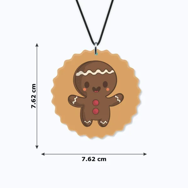 Ginger Bread Printed Christmas Car Hanging