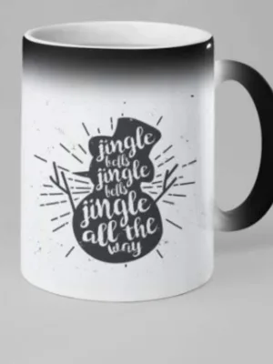 Jingle Bells Coffee Christmas Mug with Coaster