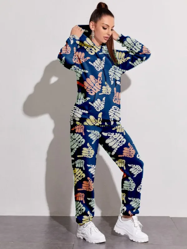 Cool Surf All Over Printed Winter Co-ord Set