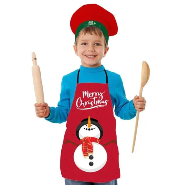 Snowman Christmas Kids Apron