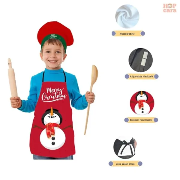 Snowman Christmas Kids Apron