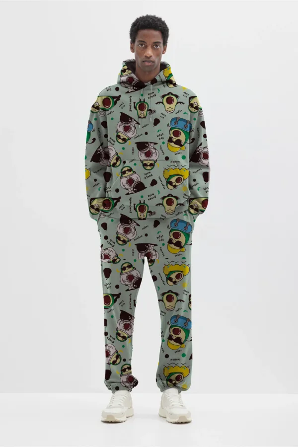 Avocado Lover All Over Printed Winter Co-ord Set