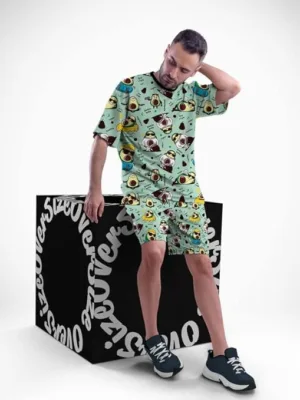 Avocado Lover All Over Printed Co-ord Set of Men