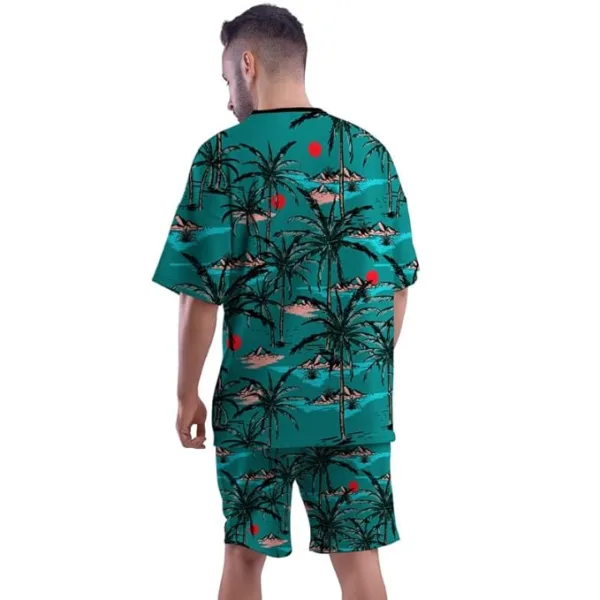 Beach Sunset All Over Printed Co-ord Set of Men