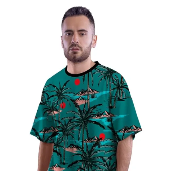 Beach Sunset All Over Printed Co-ord Set of Men