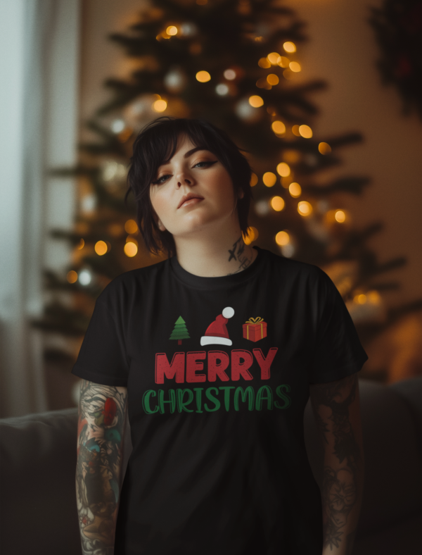 Merry Christmas Printed T-Shirt for Women