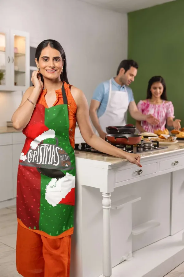 Merry Christmas Printed Christmas apron