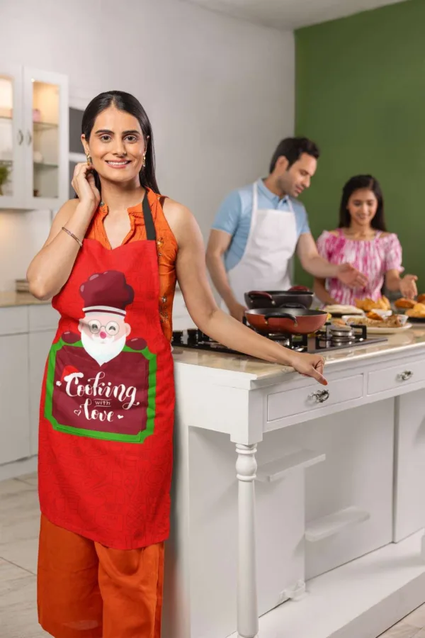 Cooking With Love Christmas Apron