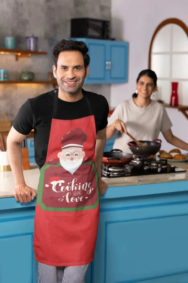 Cooking With Love Christmas Apron