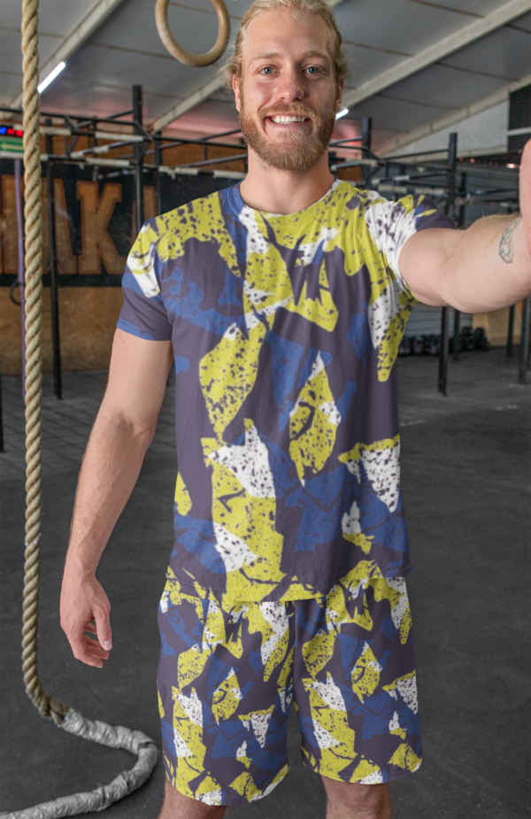 Abstract Noise All Over Printed Co-ord Set of Men