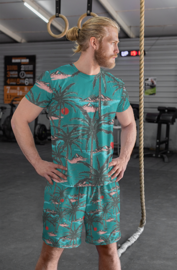 Beach Sunset All Over Printed Co-ord Set of Men