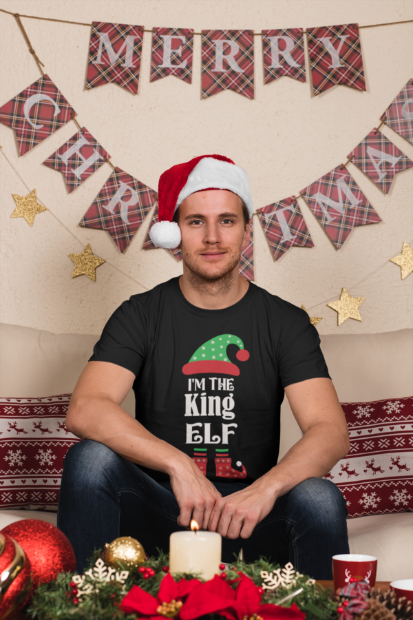 Elf Family Printed Christmas T-Shirt for Men