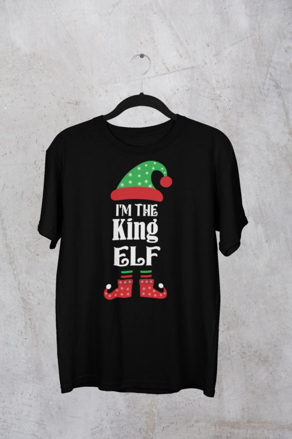 Elf Family Printed Christmas T-Shirt for Men