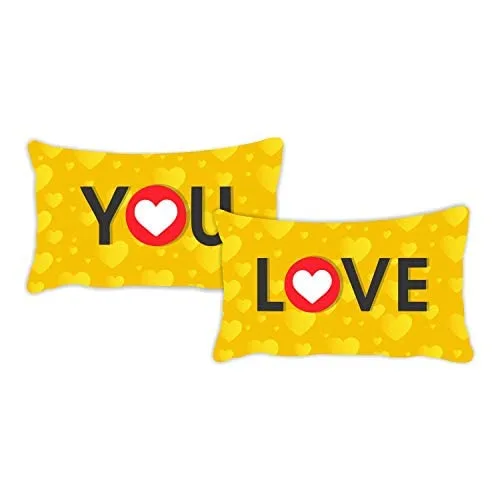 Love You Mom & Dad Couple Bedsheet With 2 Pillow Cover